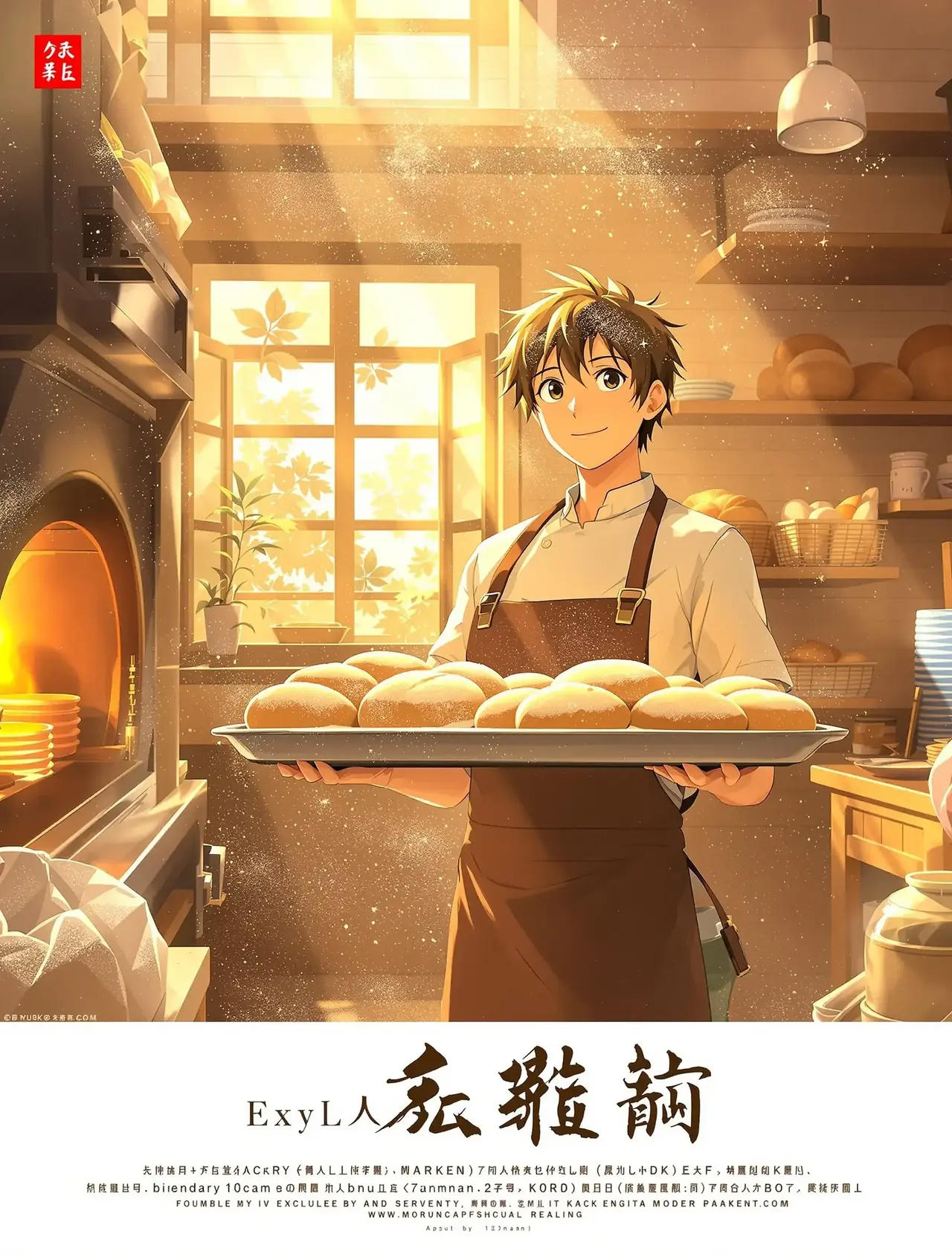 《小镇面包房》短剧封面 - 免免漫剧美食治愈治愈短剧